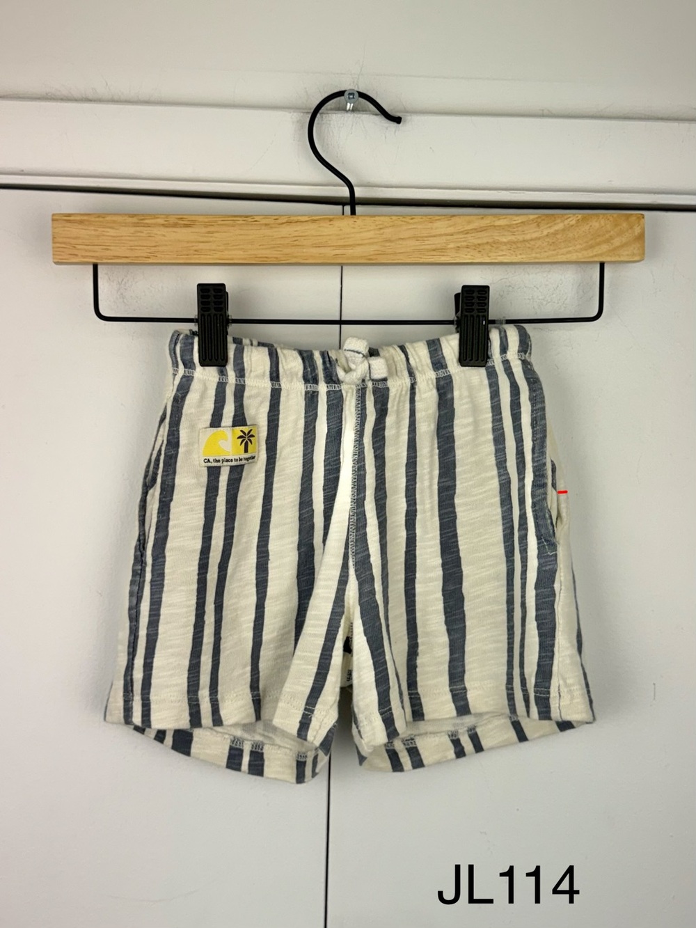 Zara Kids Striped Pull-On Shorts 18-24 Months 92cm